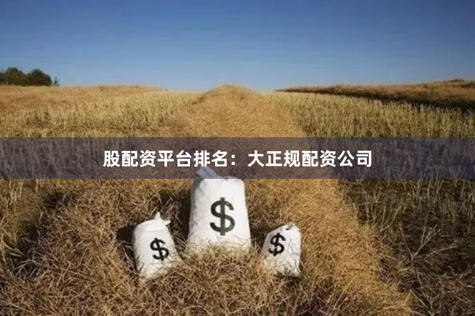 股配资平台排名：大正规配资公司
